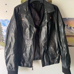 Faux Leather Jacket